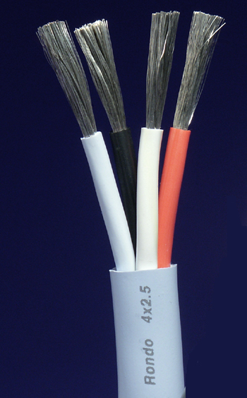 Supra RONDO-4x2.5 /bulk cable per foot (13 AWG)